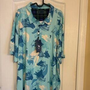William Murray Blue Patterned Men's Shirt